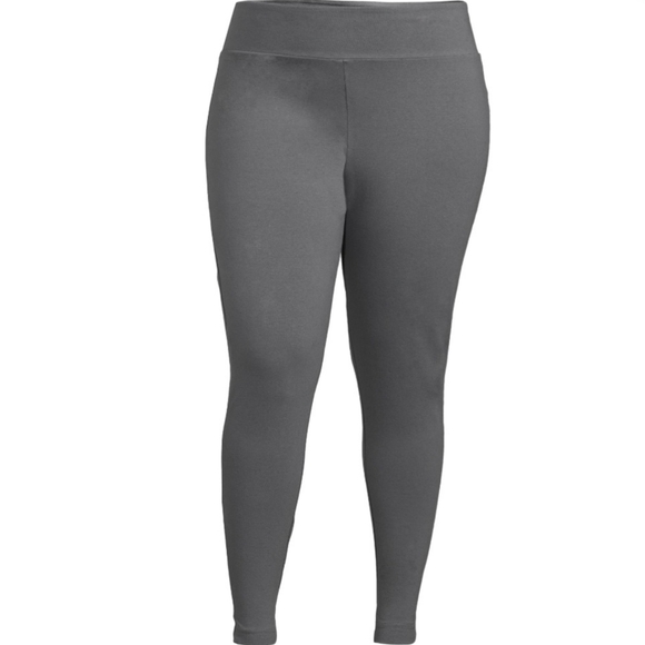 Terra & Sky Pants - New Terra & Sky Women's High-Waisted Ankle Length Legging Plus Size 4X Grey